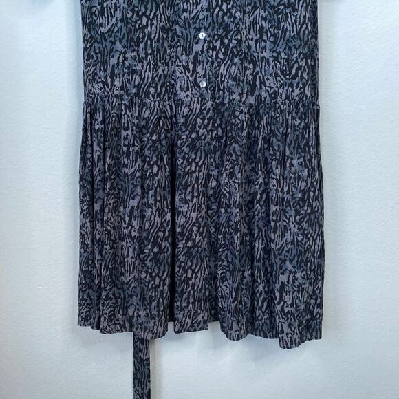 RAILS Beatrice Midi Dress Charcoal Abstract Animal Print Size Small Gray - Picture 7 of 10